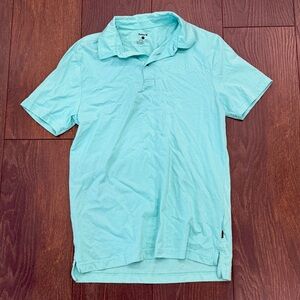 Hurley Men’s Polo Shirt, Aqua Blue, Size Small